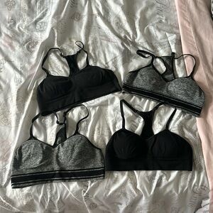 4pack girls racerback sports bras